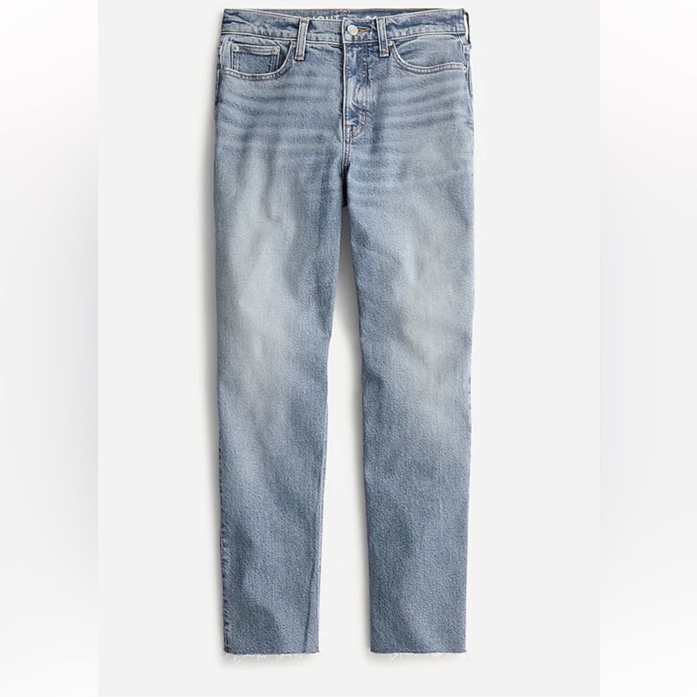 J Crew HighRise 90s Classic Straight Jean in Downtown Wash, NWT